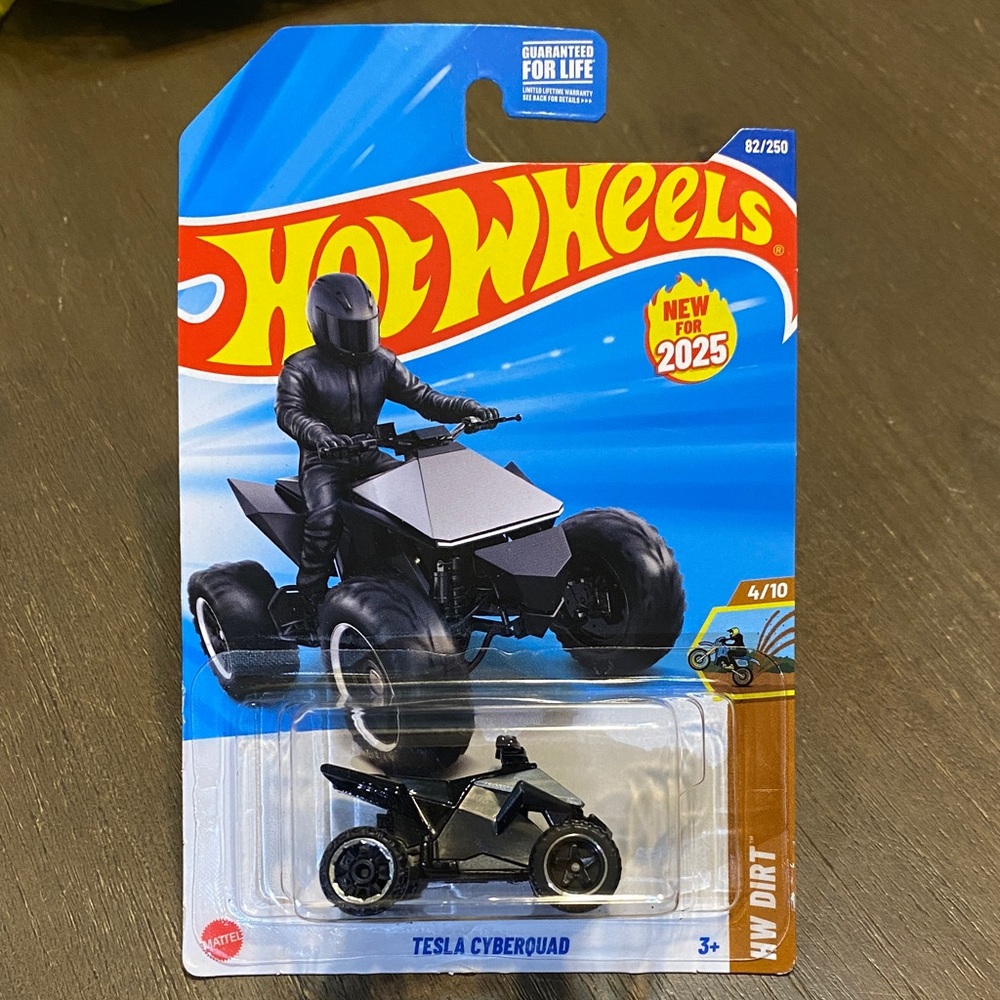 Hot Wheels Tesla Cyberquad Toy - Black